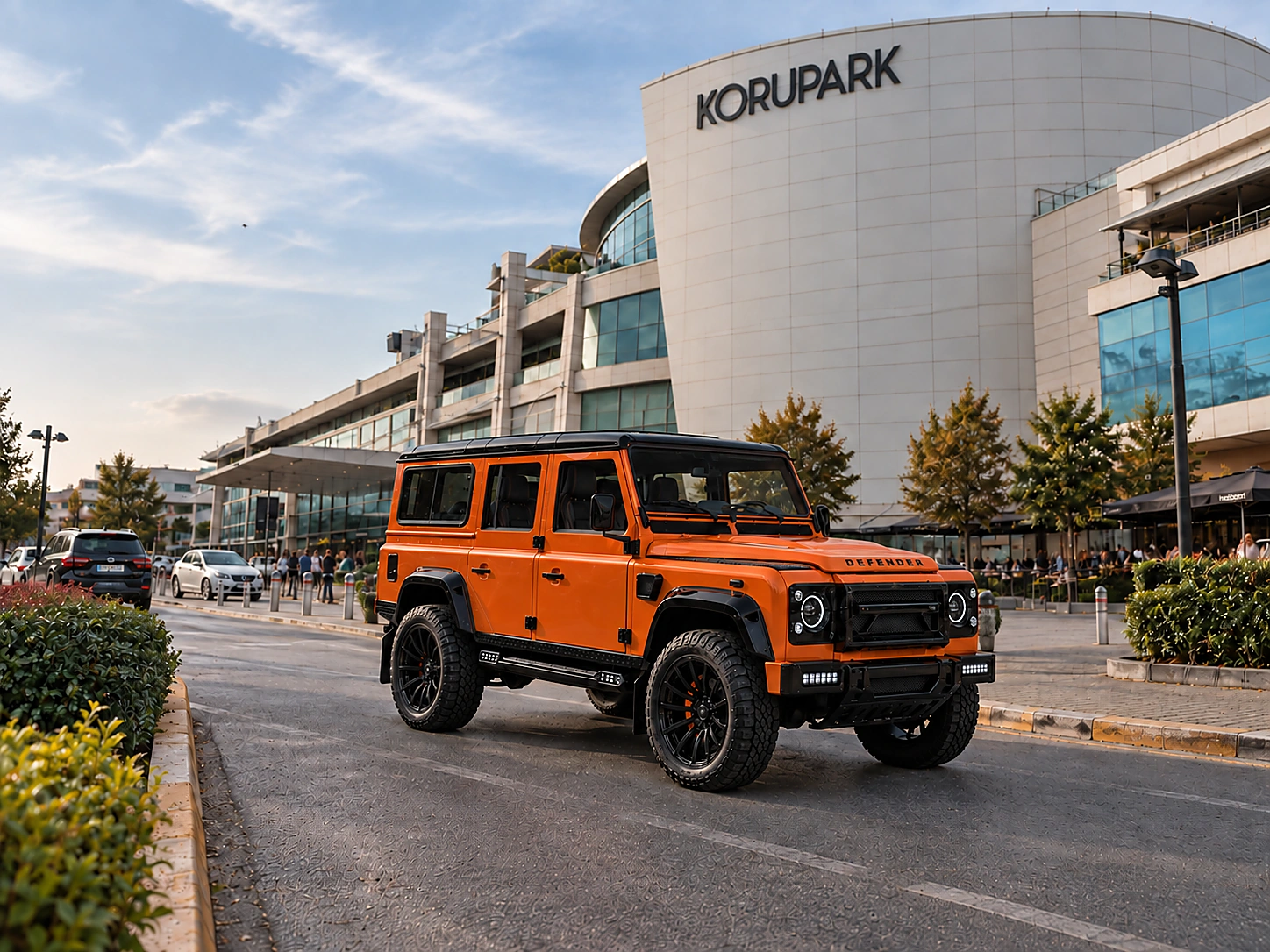 ASLAN Otomotiv turuncu Land Rover Defender 110 dış görünüş