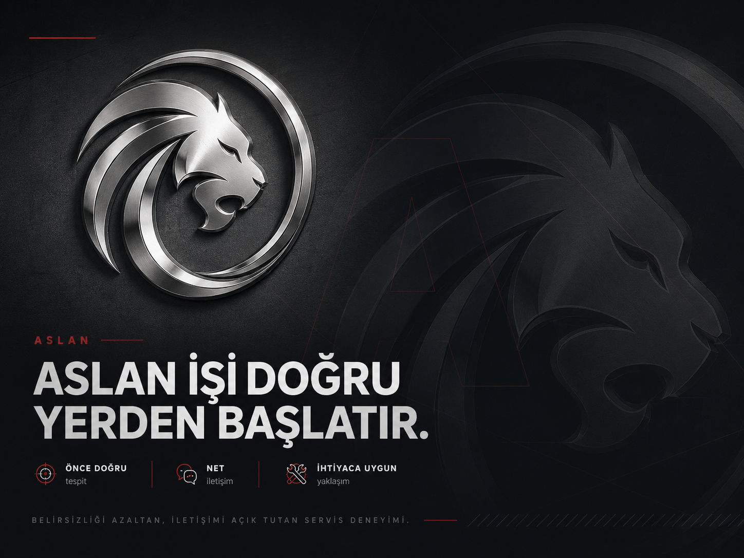 ASLAN Otomotiv marka ve atölye kimliği